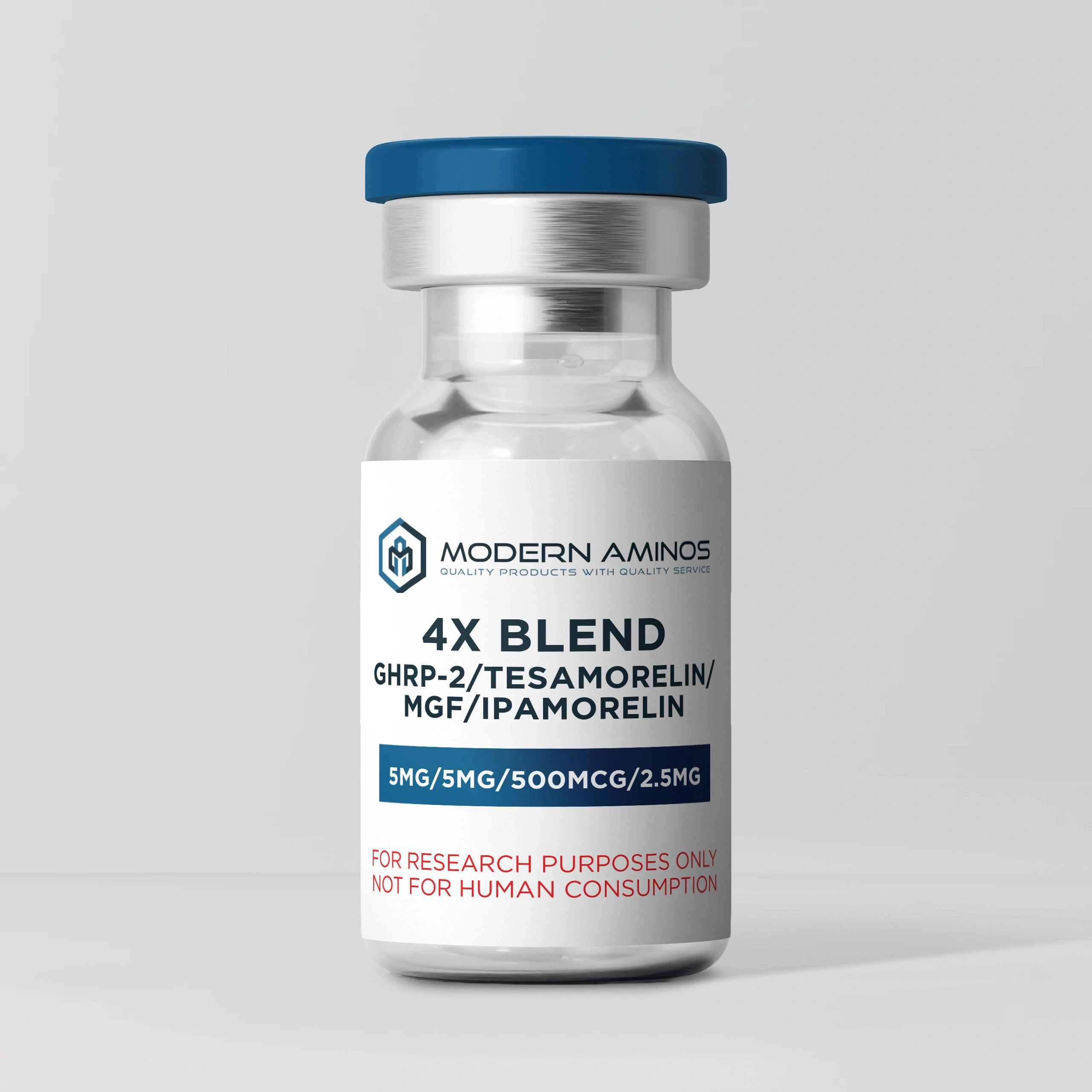 4x Blend: GHRP-2 (5mg) / Tesamorelin (5mg) / MGF (500mcg) / Ipamorelin (2.5mg)